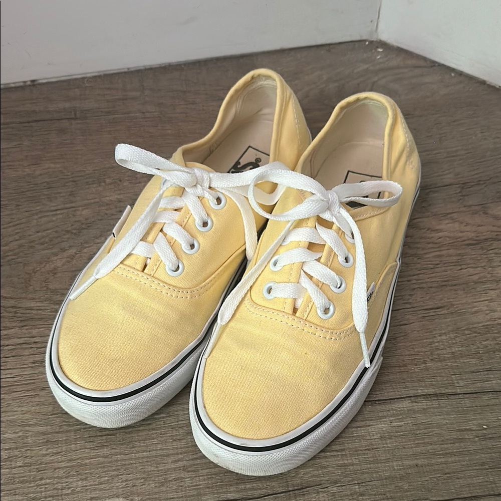Vans Women's Yellow Canvas Sneakers